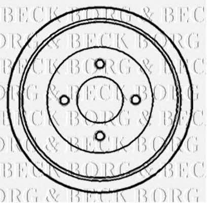 Borg & beck BBR7133 Rear brake drum BBR7133