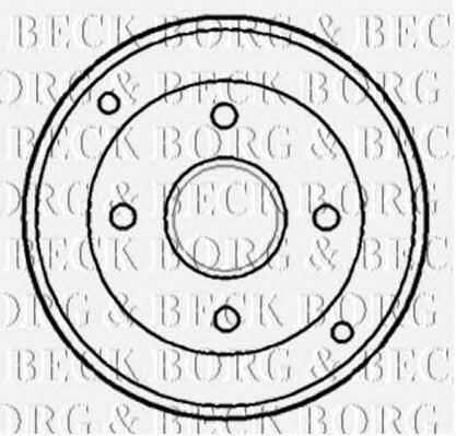 Borg & beck BBR7134 Rear brake drum BBR7134