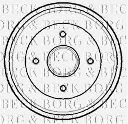 Borg & beck BBR7137 Rear brake drum BBR7137