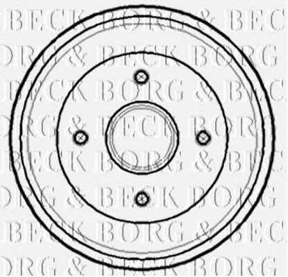 Borg & beck BBR7141 Rear brake drum BBR7141