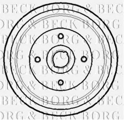 Borg & beck BBR7143 Rear brake drum BBR7143