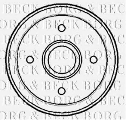 Borg & beck BBR7144 Rear brake drum BBR7144