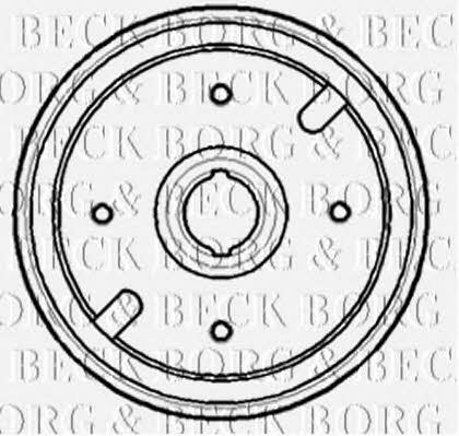 Borg & beck BBR7145 Rear brake drum BBR7145