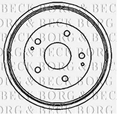 Borg & beck BBR7147 Rear brake drum BBR7147