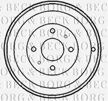 Borg & beck BBR7148 Rear brake drum BBR7148