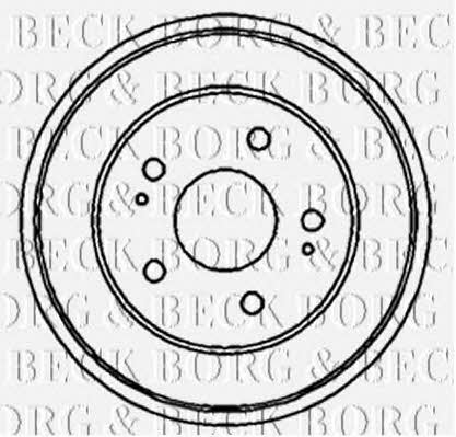 Borg & beck BBR7150 Rear brake drum BBR7150