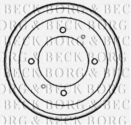 Borg & beck BBR7153 Rear brake drum BBR7153