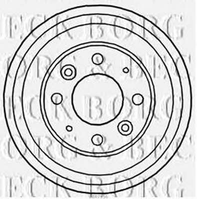 Borg & beck BBR7156 Rear brake drum BBR7156