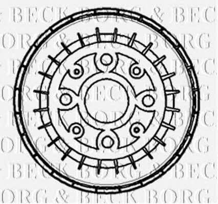 Borg & beck BBR7157 Rear brake drum BBR7157