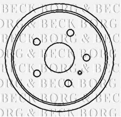 Borg & beck BBR7159 Rear brake drum BBR7159