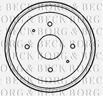 Borg & beck BBR7161 Rear brake drum BBR7161