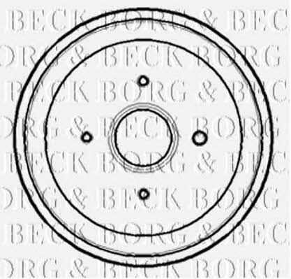 Borg & beck BBR7169 Rear brake drum BBR7169