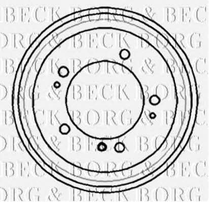 Borg & beck BBR7170 Rear brake drum BBR7170
