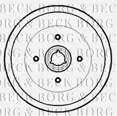 Borg & beck BBR7172 Brake drum BBR7172