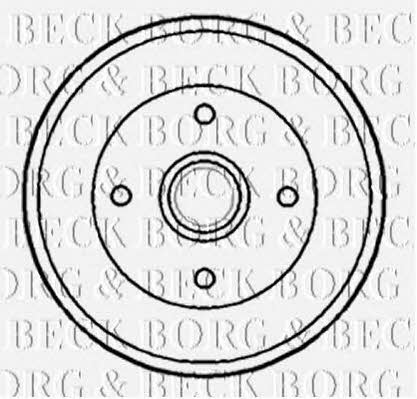 Borg & beck BBR7173 Rear brake drum BBR7173