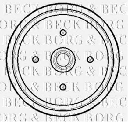 Borg & beck BBR7174 Brake drum BBR7174