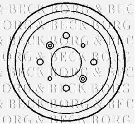 Borg & beck BBR7175 Rear brake drum BBR7175