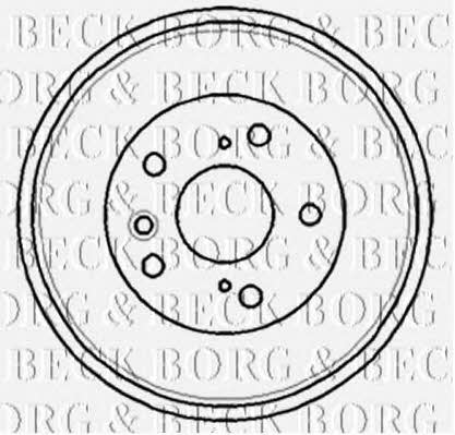 Borg & beck BBR7181 Rear brake drum BBR7181