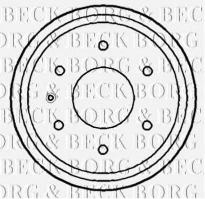 Borg & beck BBR7184 Rear brake drum BBR7184