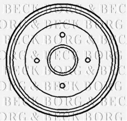 Borg & beck BBR7188 Rear brake drum BBR7188