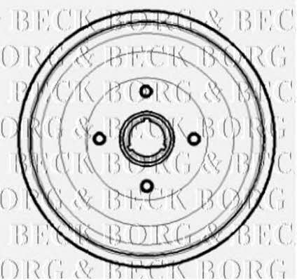 Borg & beck BBR7189 Rear brake drum BBR7189