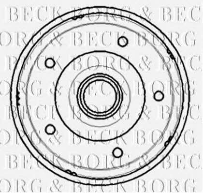 Borg & beck BBR7194 Rear brake drum BBR7194