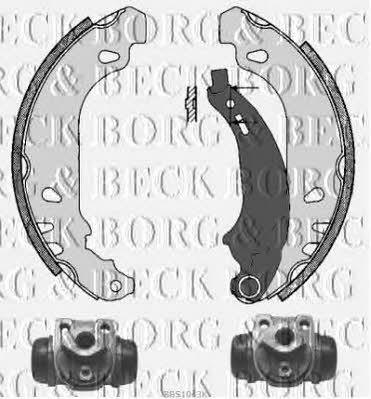 Borg & beck BBS1043K Brake shoe set BBS1043K