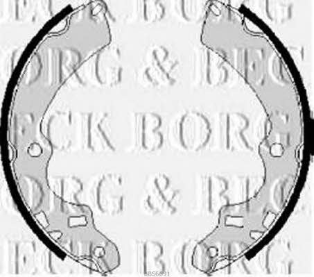 Borg & beck BBS6091 Brake shoe set BBS6091