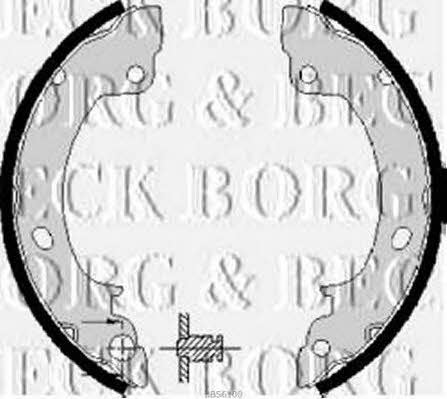 Borg & beck BBS6100 Brake shoe set BBS6100