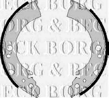 Borg & beck BBS6163 Brake shoe set BBS6163