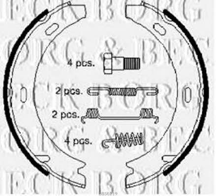 Borg & beck BBS6219 Parking brake shoes BBS6219