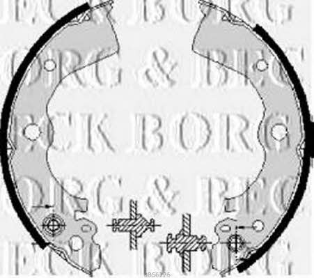 Borg & beck BBS6226 Brake shoe set BBS6226