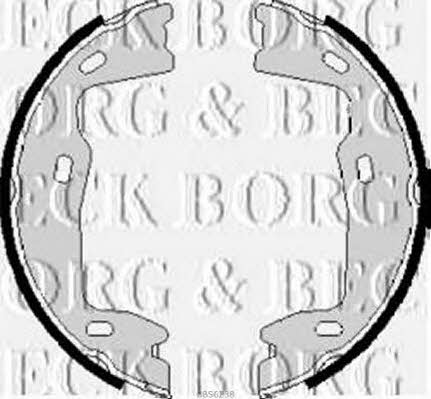 Borg & beck BBS6238 Parking brake shoes BBS6238
