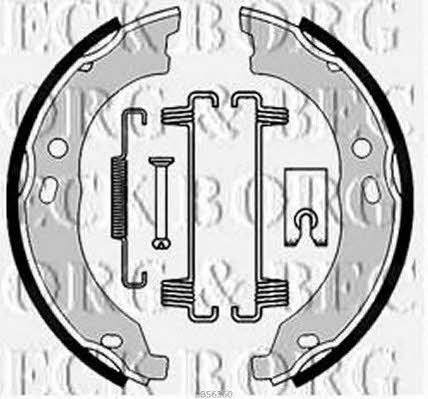 Borg & beck BBS6360 Parking brake shoes BBS6360