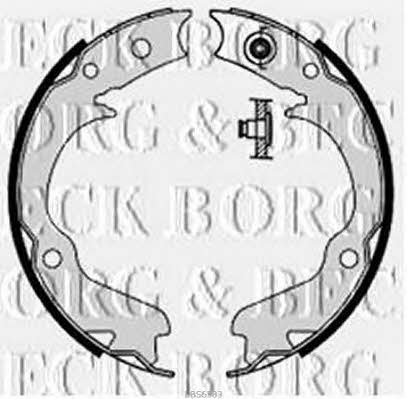 Borg & beck BBS6383 Parking brake shoes BBS6383