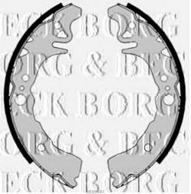 Borg & beck BBS6387 Brake shoe set BBS6387