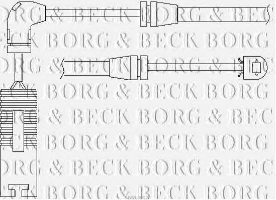Borg & beck BWL3012 Warning contact, brake pad wear BWL3012