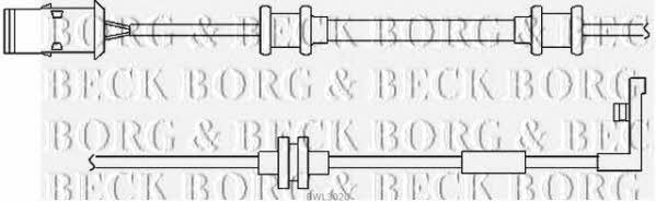 Borg & beck BWL3020 Warning contact, brake pad wear BWL3020