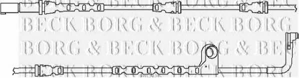 Borg & beck BWL3034 Warning contact, brake pad wear BWL3034