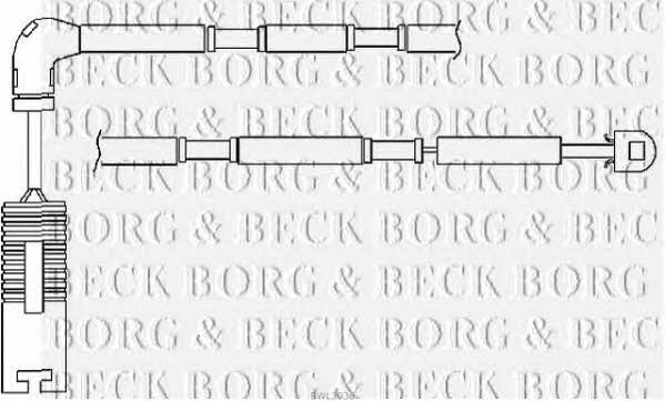 Borg & beck BWL3036 Warning contact, brake pad wear BWL3036