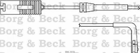 Borg & beck BWL3079 Warning contact, brake pad wear BWL3079