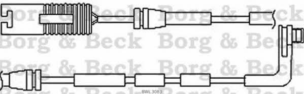 Borg & beck BWL3083 Warning contact, brake pad wear BWL3083