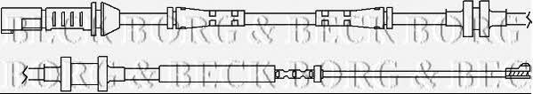 Borg & beck BWL3100 Warning contact, brake pad wear BWL3100