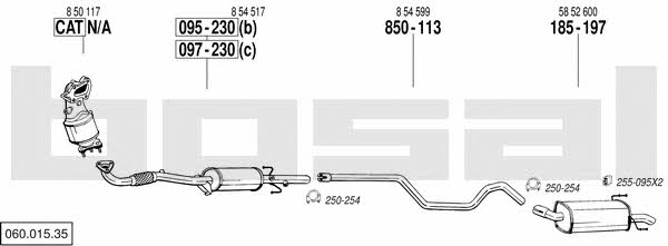  060.015.35 Exhaust system 06001535