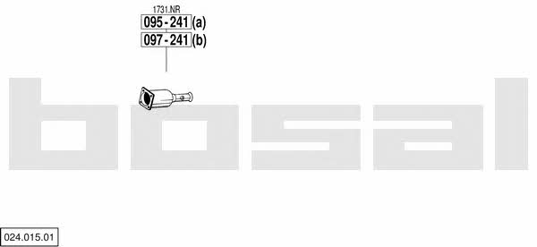 Bosal 024.015.01 Exhaust system 02401501