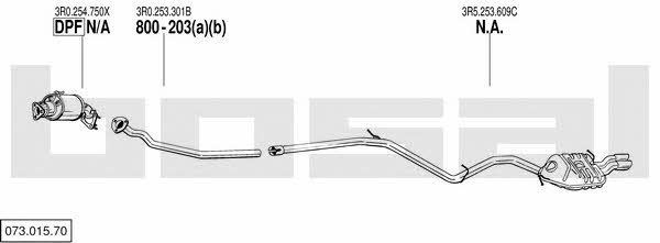 Bosal 073.015.70 Exhaust system 07301570