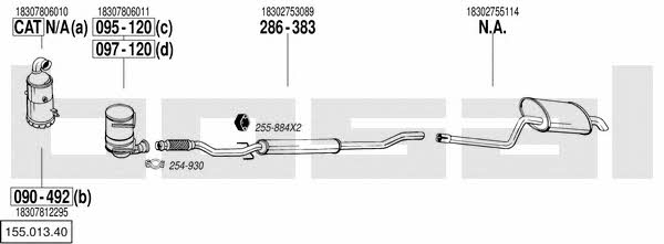 15501340 Bosal Exhaust system
