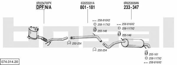  074.014.20 Exhaust system 07401420