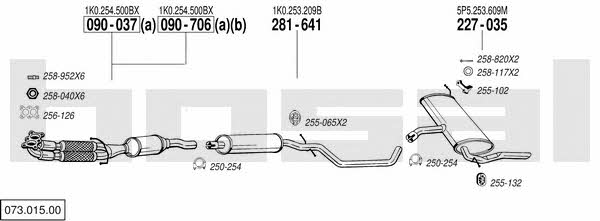 07301500 Bosal Exhaust system