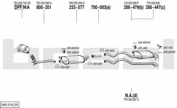  090.016.35 Exhaust system 09001635